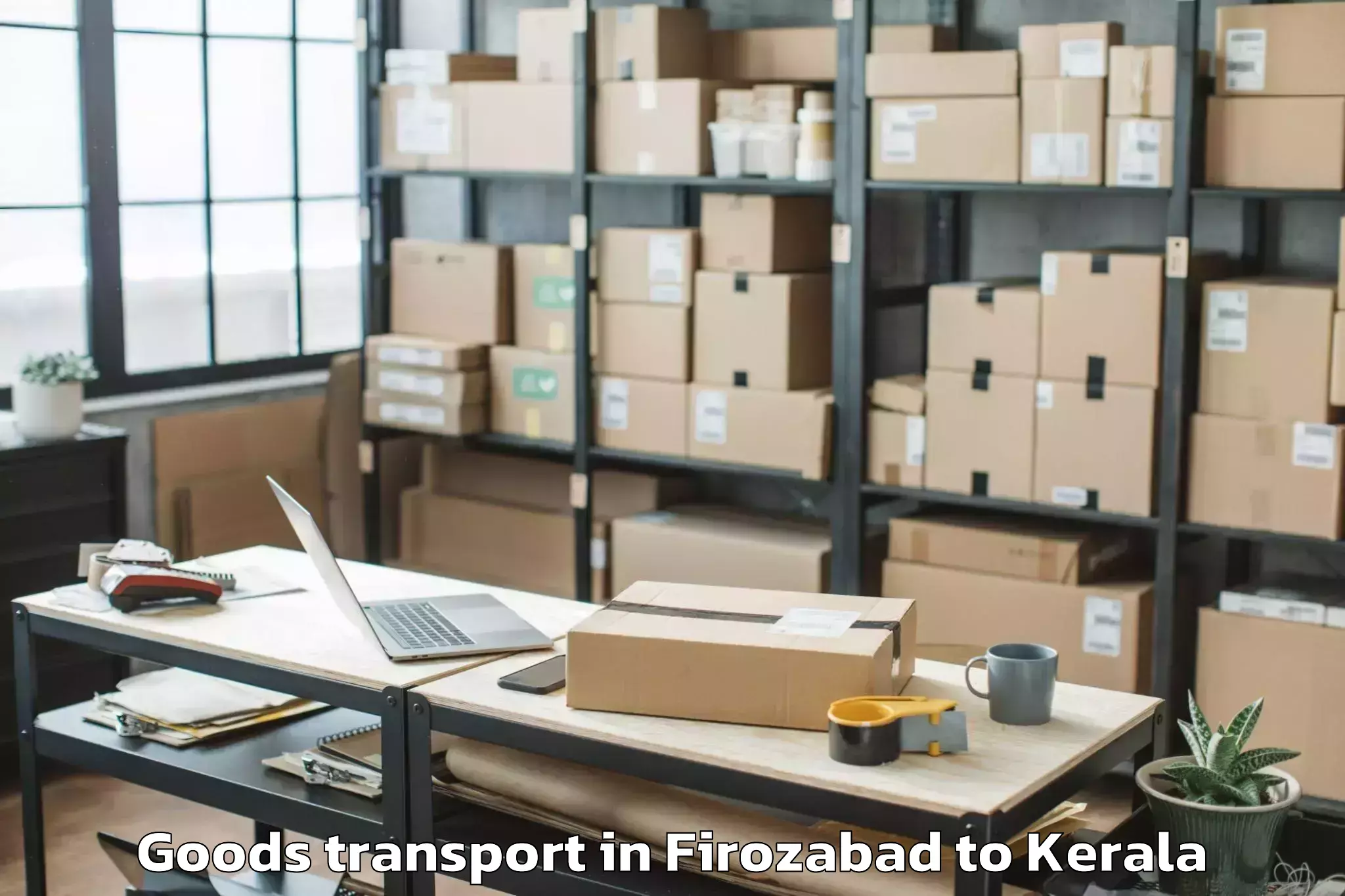 Affordable Firozabad to Kottarakkara Goods Transport